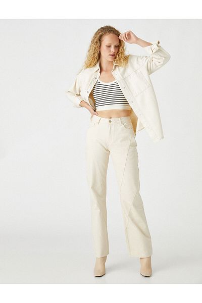 Koton High Waist Jeans Slim Long Cut - Nora Jean