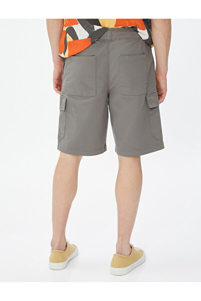 Koton Základní cargo šortky s krajkovou kapsou v pase z bavlny