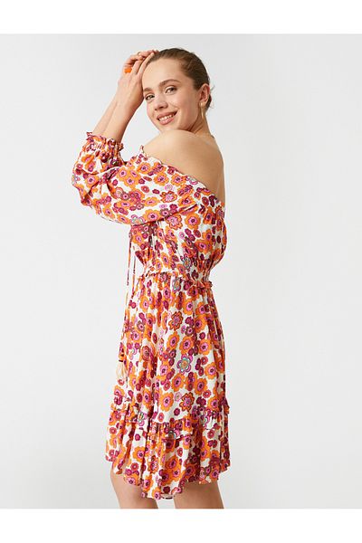 Koton Λεπτομερές μίνι φόρεμα από Viscose Gipe