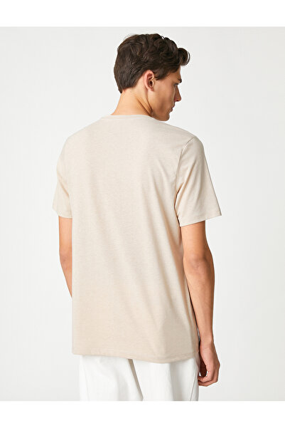 Koton Μπλουζάκι με στάμπα Aristotle κοντομάνικο λαιμόκοψη