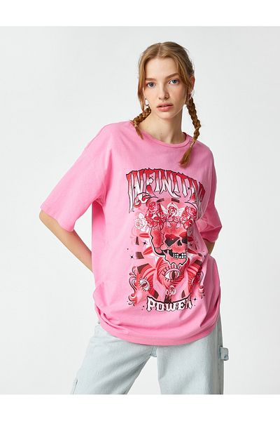 Koton Printed T-Shirt Cotton Crew Neck Short Sleeve