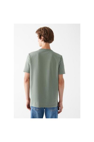Mavi Χακί T-Shirt - Εκτύπωση λογότυπου, Regular Fit, 0610943-80692
