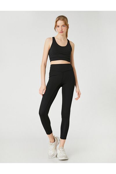 Koton Sport-Leggings mit hoher Taille und Nahtdetails