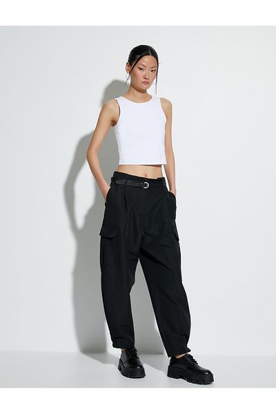 Koton Cotton Crop Halter Neck Undershirt