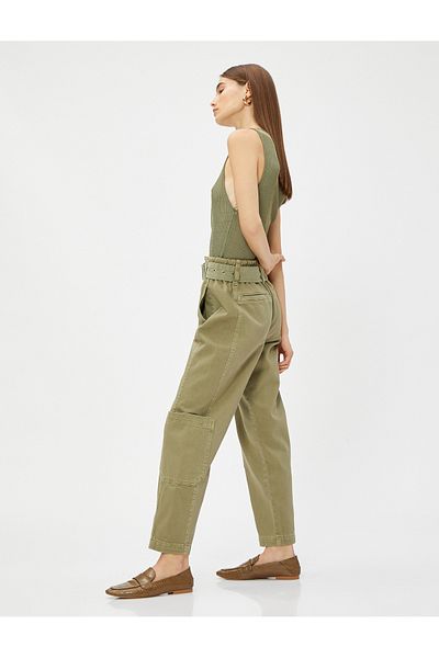 Koton Cargohose mit Gürteldetail