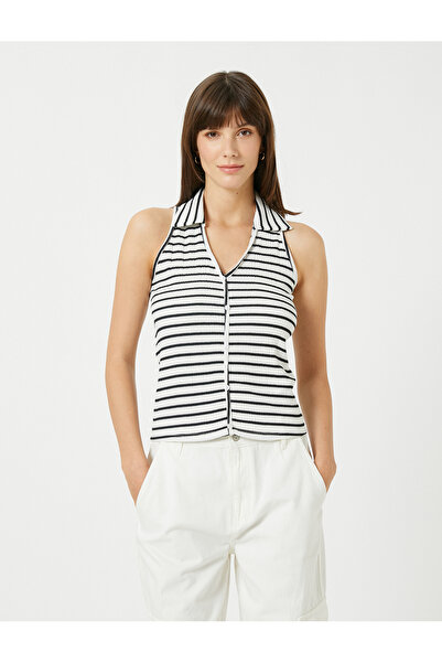 Koton Αθλητής με λαιμό πόλο με λεπτομέρεια με κουμπί