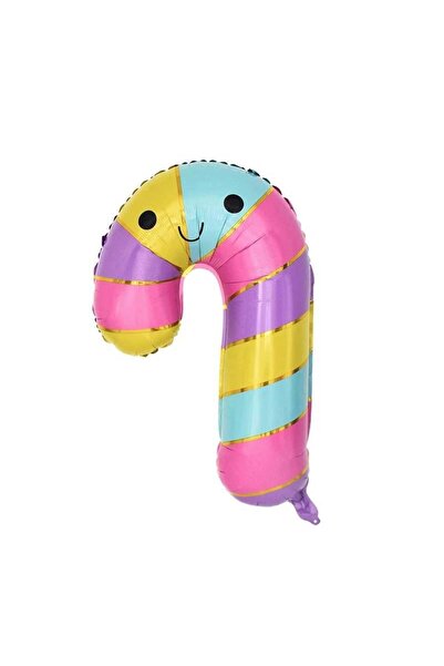 Adana Pasta Malzemeleri Colorful cane sugar foil balloon 74x54 cm - 7340
