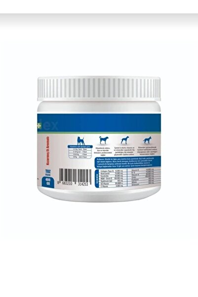 CANİNA FLEX Canina Flex Collagen Glukozamin 400 gr Multivitamin-Kemik, Kas ve Eklem Destekleyicisi
