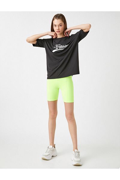 Koton Tricou sport imprimat supradimensionat