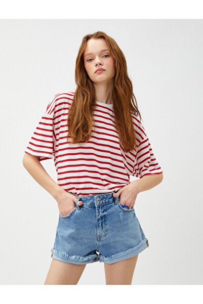 Koton Κοντομάνικο T-Shirt Crew Neck Viscose Blended