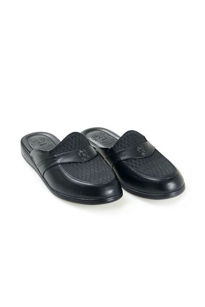 D'S Damat Patterned Leather Slippers