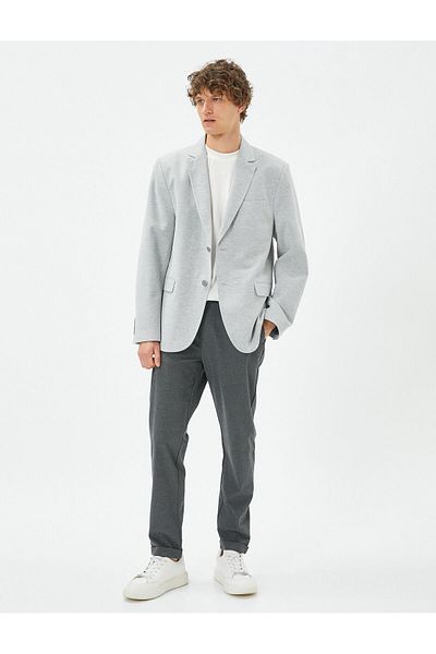 Koton Blézer dzseki Slim Fit gombos dupla zseb részletes