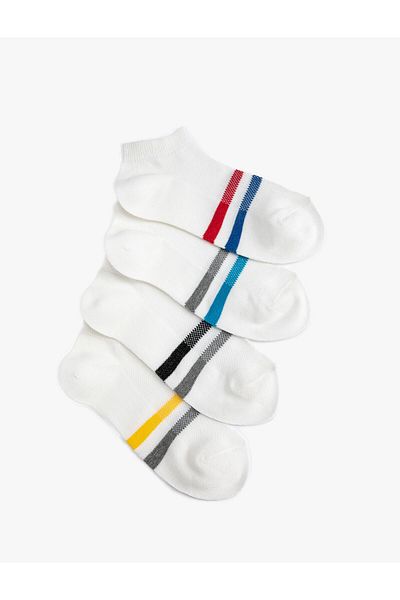 Koton Socks 3 Pack Striped Cotton Blend