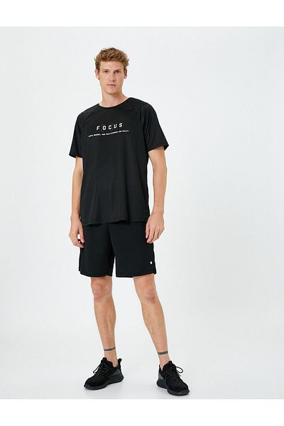 Koton Αθλητικό μπλουζάκι με κοντό μανίκι Crew Neck - Slogan Printed