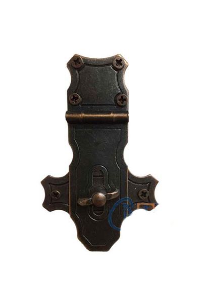 Şener collection Decorative Chest Hanger with Key - 40x65mm, Oxide, 100 Pieces