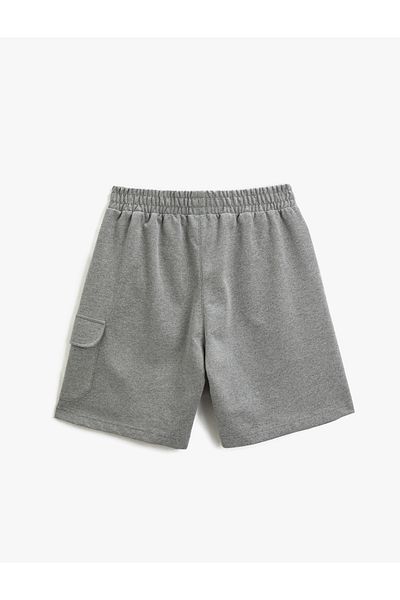 Koton Übergroße Cargo-Shorts mit elastischem Taillentaschendetail