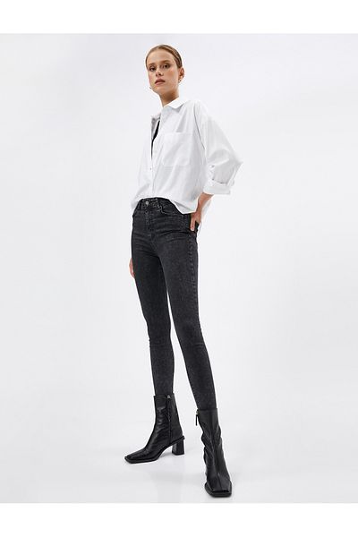 Koton 4wal40113md Women's Jean Pants Black