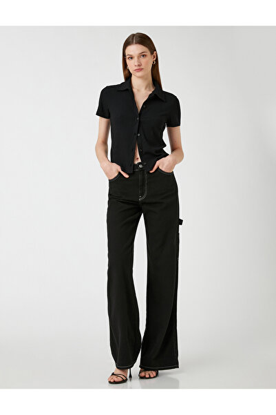 Koton Πουκάμισο καμισόλ κοντό μανίκι με κουμπιά