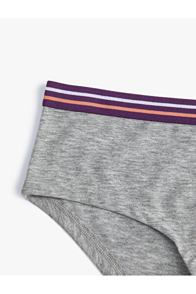 Koton Chiloți Hipster Slogan Imprimat Colorat Ribbed