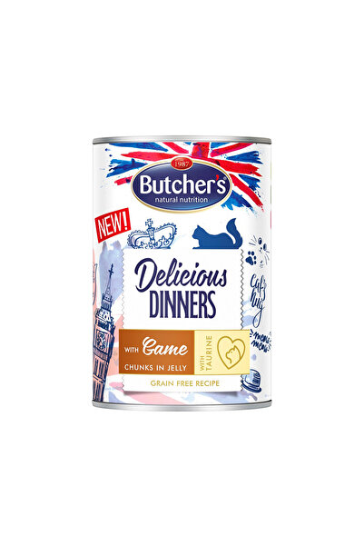 Butcher's طعام القطط المعلب من Butchers Delicious Dinners Meat Pieces in Jell...