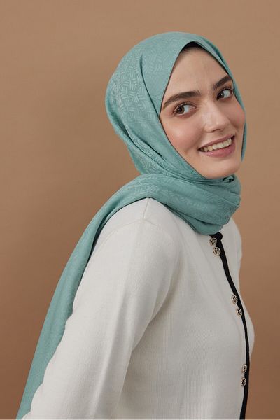 Modakaşmir Σάλι με βοτανικό σχέδιο σειράς Silky Jacquard