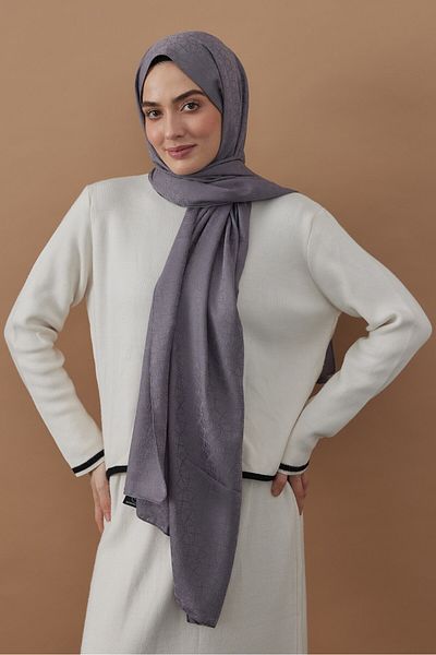 Modakaşmir Σάλι με βοτανικό σχέδιο σειράς Silky Jacquard