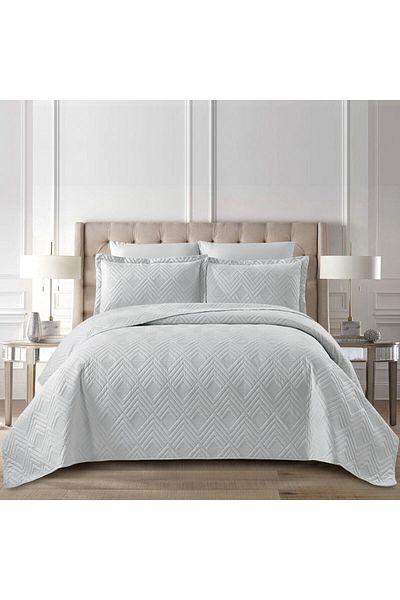 Donetella Bedspread Single Size- 3-pcs, 170x230 Diamond Quilting Bedding Blanket