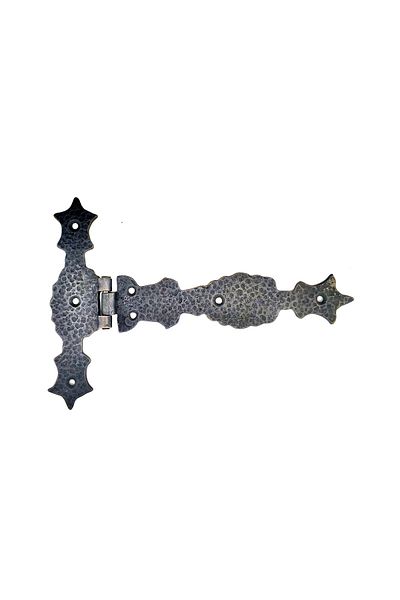 Şener collection مفصلة زنبق نحاسية مزخرفة على الطراز العتيق - 175 × 248 مم، أكسيد