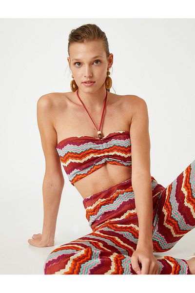 Koton Halter Neck Bustier gyöngyökkel