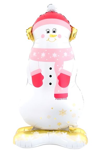 Laviyosa Cute Snowman Foil Balloon with Feet