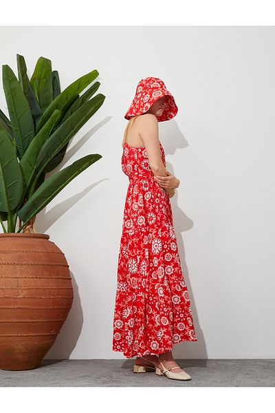 Koton Φόρεμα One Shoulder Maxi Floral