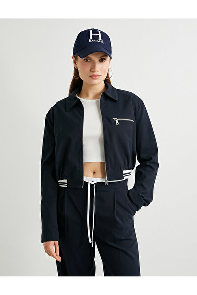 Koton Jachetă Bomber Buzunar cu nervuri cu fermoar