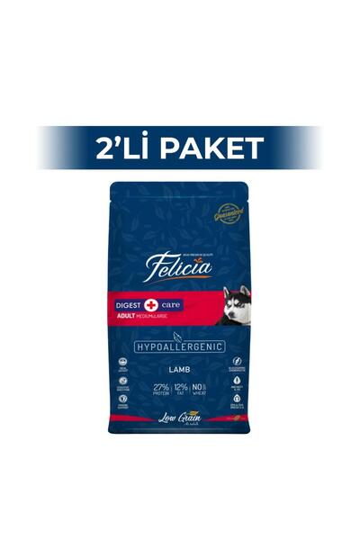 Felicia Az Tahıllı Kuzu Etli Yetişkin Köpek Maması 3 kg 2 Adet
