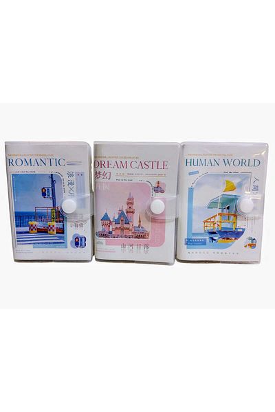 izmir yazici servis Set de blocnotes A6 Dimensiune Set de 3 Casete Romantic Human World Dream Castle