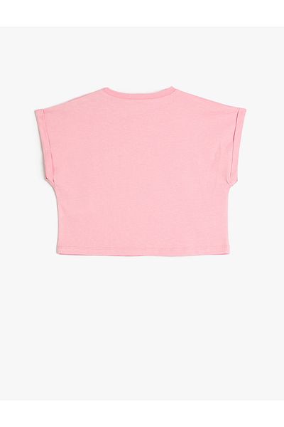 Koton Cotton Oversize Short Sleeve T-Shirt - Licensed, Crew Neck