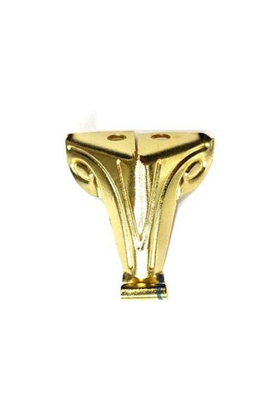 Şener collection Yellow Chipboard Chest Leg - 2.5 cm Fashion Sheet Metal Wooden Box Leg