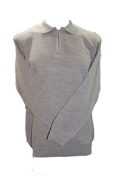 Nehir Men's Zippered Polo Neck Wool Teiko