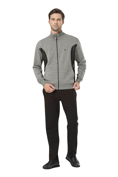 Pierre Cardin Men's Stand Collar Zippered Tracksuit Set