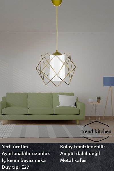 Trend Kitchen تريند الأبيض الميكا الزجاج غرفة المعيشة، المطبخ، الحمام غرفة نوم العتيقة قلادة مصباح أضواء الثريا