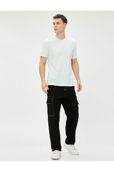 Koton Basic T-Shirt Crew Neck Short Sleeve Cotton