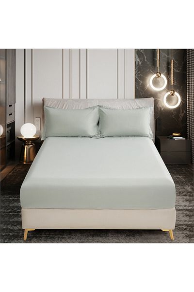Donetella Fitted Sheet - Fits 120x200 Cm Single Size 2 Pcs - 30 Cm Deep Pocket