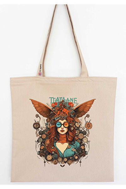 F17 Ajans με τύπωμα Λινό υφασμάτινο τσαντάκι