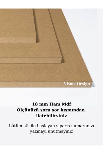 VISNES Özel Ölçü Kesim Dolap İçi Raf Ham Mdf Gardrop Rafı Banyo Mutfak Dolap ...