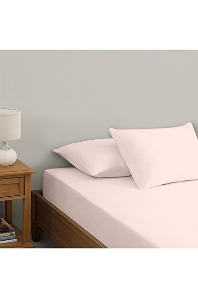 HomeBerry Σετ σεντόνια Linessa Cotton Elastic Powder Μονό - 100x200 cm