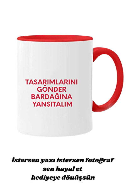 Kişiye Özel Isimli Taraftar Kupası Porselen Kupa Bardak