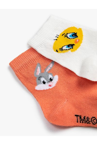 Koton 2 Pack Bugs Bunny And Tweety Printed Socks Licensed