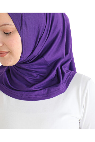 Modish Group Spor Başörtüsü Kadın Hazır Giyim Türban Viskon Eşarp Şal - Mor