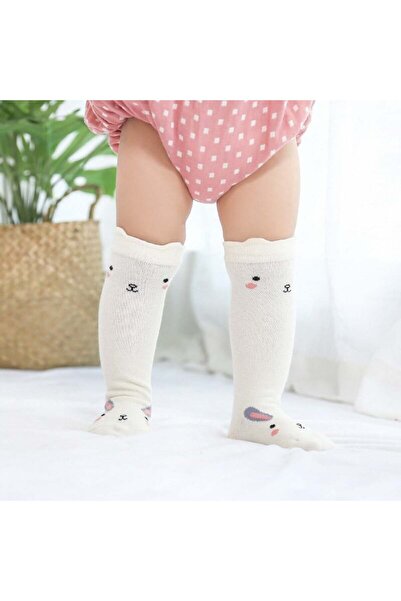 OEM Sosete lungi cu animalute Drool (Culoare: Alb )