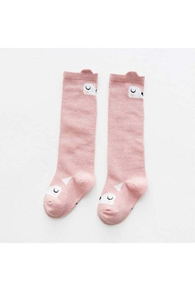 OEM Sosete lungi cu animalute Drool ( Culoare: Roz inchis)
