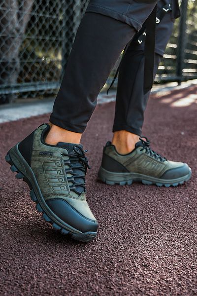 Riccon Khakifarbene Unisex-Trekkingschuhe 0012x5